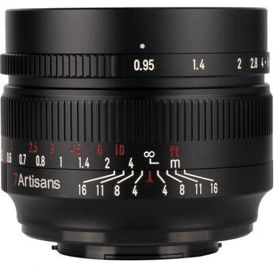Objectif 7artisans 50mm f/0.95 APS-C - Manuel, pour Sony E - Publicité Objectif 7artisans 50mm f/0.95 APS-C - Manuel, pour Sony E - Publicité
