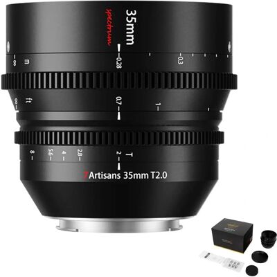 Sony E 35mm T2.0 Spectrum Cinema Objektiv - Manueller Fokus Sony E 35mm T2.0 Spectrum Cinema Objektiv - Manueller Fokus