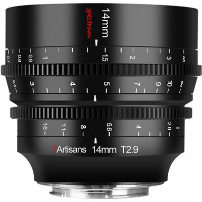 7artisans Spectrum 14mm T2.9 Sony E Weitwinkelobjektiv 7artisans Spectrum 14mm T2.9 Sony E Weitwinkelobjektiv