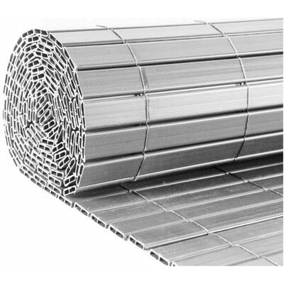 Jet7garden Clôture en PVC gris perle double face 1,80x2,5m - Publicité Jet7garden Clôture en PVC gris perle double face 1,80x2,5m - Publicité