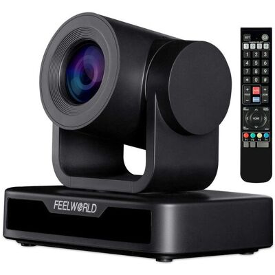 Feelworld USB10X PTZ Caméra 1080P - Conférence vidéo, Zoom 10x, Noir - Publicité Feelworld USB10X PTZ Caméra 1080P - Conférence vidéo, Zoom 10x, Noir - Publicité