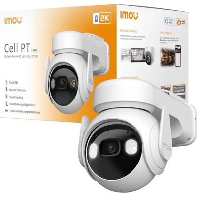Imou Cell PT - Cámara de Seguridad 2K - Exterior - IP66 - Visión Nocturna Imou Cell PT - Cámara de Seguridad 2K - Exterior - IP66 - Visión Nocturna