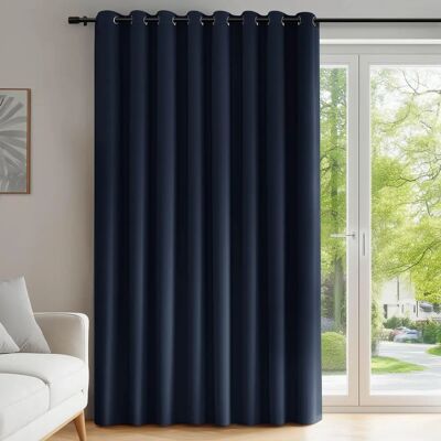 Rideaux thermiques Bleu Marine Deconovo - Isolation moderne - 254x214cm - Publicité Rideaux thermiques Bleu Marine Deconovo - Isolation moderne - 254x214cm - Publicité