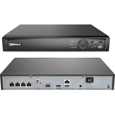 Annke N44PAM 4K PoE Network Video Recorder - Surveillance Device Annke N44PAM 4K PoE Network Video Recorder - Surveillance Device