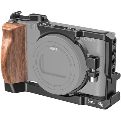 SmallRig Kamerahus för Sony RX100 VII och VI - Svart & Trä SmallRig Kamerahus för Sony RX100 VII och VI - Svart & Trä