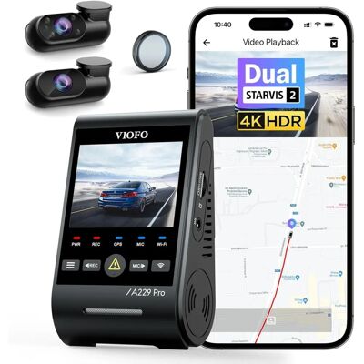Viofo A229 Pro 3Ch-G - Dashcam 4K con GPS y Wi-Fi Viofo A229 Pro 3Ch-G - Dashcam 4K con GPS y Wi-Fi