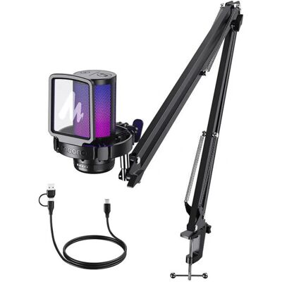 Maono DGM20 S Gaming-Mikrofon - Rauschunterdrückung, RGB-Beleuchtung Maono DGM20 S Gaming-Mikrofon - Rauschunterdrückung, RGB-Beleuchtung