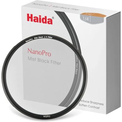 Haida - Mist Black 1/4 NanoPro 72mm - 1/4 Difusión - Filtro Haida - Mist Black 1/4 NanoPro 72mm - 1/4 Difusión - Filtro