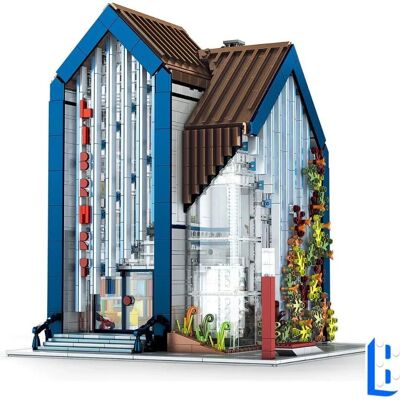 Mould King 16022 Klocki budowlane - Nowoczesna biblioteka z LED - Prezent na święta dla dzieci Mould King 16022 Klocki budowlane - Nowoczesna biblioteka z LED - Prezent na święta dla dzieci