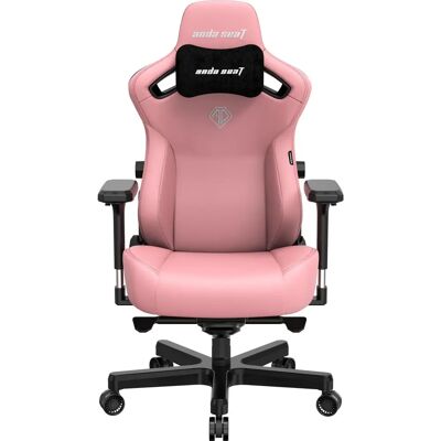 Rózsaszín gamer szék Anda Seat Kaiser III - Bőrhatású játék szék Rózsaszín gamer szék Anda Seat Kaiser III - Bőrhatású játék szék