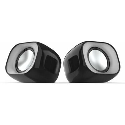 HP DHS-2111 Kabelgebundene PC-Lautsprecher - 2.0 Stereo, 6W, Schwarz HP DHS-2111 Kabelgebundene PC-Lautsprecher - 2.0 Stereo, 6W, Schwarz
