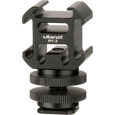 Ulanzi Ulanzi PT-3S Kamera Hot Shoe Verteiler - Schwarz Ulanzi Ulanzi PT-3S Kamera Hot Shoe Verteiler - Schwarz
