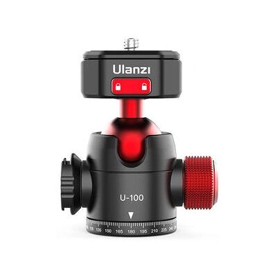 Ulanzi U-100 Kugelkopf - 360° Drehung, Cold Shoe, 20kg Support Ulanzi U-100 Kugelkopf - 360° Drehung, Cold Shoe, 20kg Support