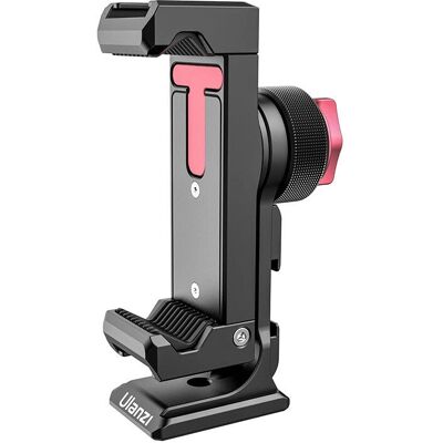 Ulanzi U-STEEL Support for Smartphone - Adjustable Cold Shoe Mount - 360° Rotatable - Black Ulanzi U-STEEL Support for Smartphone - Adjustable Cold Shoe Mount - 360° Rotatable - Black