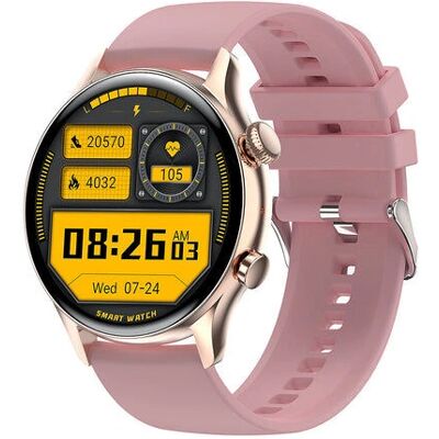 Smartwatch COLMI i30 Oro Rosa con Cinturino Silicone 45 mm Smartwatch COLMI i30 Oro Rosa con Cinturino Silicone 45 mm