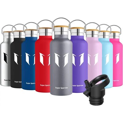 Merk S-500 Grijs - Waterfles - 500 ml Merk S-500 Grijs - Waterfles - 500 ml