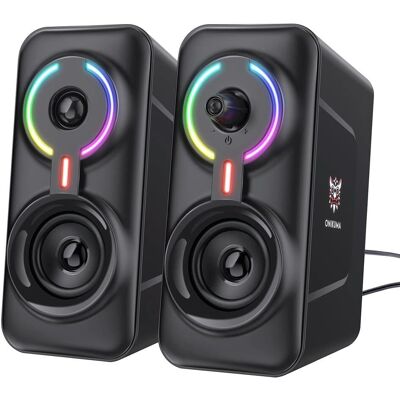Słuchawki gamingowe Onikuma X28 - Czarny, RGB, przewodowe Słuchawki gamingowe Onikuma X28 - Czarny, RGB, przewodowe