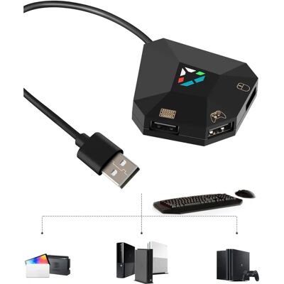 MTK Nintendo Switch näppäimistö-hiiri muuntaja - Yhteensopiva PS4, Xbox One MTK Nintendo Switch näppäimistö-hiiri muuntaja - Yhteensopiva PS4, Xbox One
