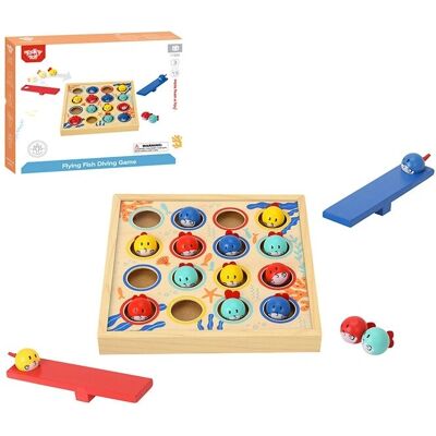 Tooky Toy Fisch-Tauchspiel - Holz, 19 Stück, Bunt Tooky Toy Fisch-Tauchspiel - Holz, 19 Stück, Bunt