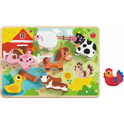 Tooky Toy Puzzle en Bois Vert pour Enfants - 12 Mois - Publicité Tooky Toy Puzzle en Bois Vert pour Enfants - 12 Mois - Publicité