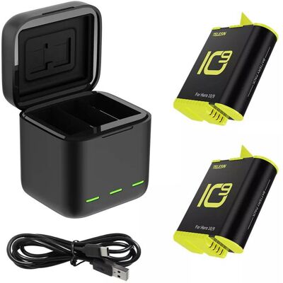 Telesin GoPro Ladegerät & Batterien-Set - Action Kamera Zubehör Telesin GoPro Ladegerät & Batterien-Set - Action Kamera Zubehör