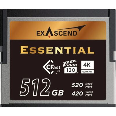 Carte mémoire Exascend CFast 2.0 512GB - Performance SATA-III élevée - Publicité Carte mémoire Exascend CFast 2.0 512GB - Performance SATA-III élevée - Publicité