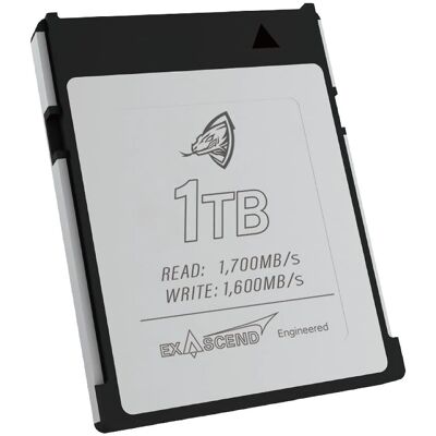 Scheda di Memoria Exascend CFexpress Type B 1TB - RED V-Raptor Scheda di Memoria Exascend CFexpress Type B 1TB - RED V-Raptor