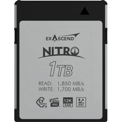 Carte mémoire CFexpress Type B 1TB Exascend - Carte mémoire - Publicité Carte mémoire CFexpress Type B 1TB Exascend - Carte mémoire - Publicité