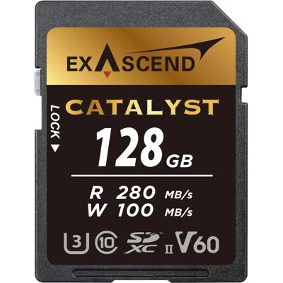 Exascend 128GB Speicherkarte - UHS-II V60 - R280/W100 Exascend 128GB Speicherkarte - UHS-II V60 - R280/W100