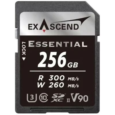 Exascend Exascend 256GB SDXC UHS-II Classe 10 - Carte mémoire - Publicité Exascend Exascend 256GB SDXC UHS-II Classe 10 - Carte mémoire - Publicité