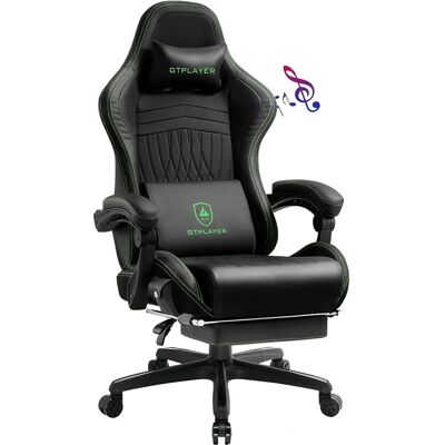 Chaise de Jeu GTPLAYER Ergonomique Repose-Pieds - Chaise de Bureau - Publicité Chaise de Jeu GTPLAYER Ergonomique Repose-Pieds - Chaise de Bureau - Publicité