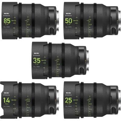 NiSi Athena Prime Cinema Objektivset - 14mm-85mm T1.9 - Vollformat NiSi Athena Prime Cinema Objektivset - 14mm-85mm T1.9 - Vollformat