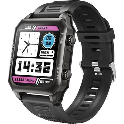 Kumi KU3 Max Schwarzer Smartwatch - Herzfrequenz, Schlaf, Wasserfest Kumi KU3 Max Schwarzer Smartwatch - Herzfrequenz, Schlaf, Wasserfest