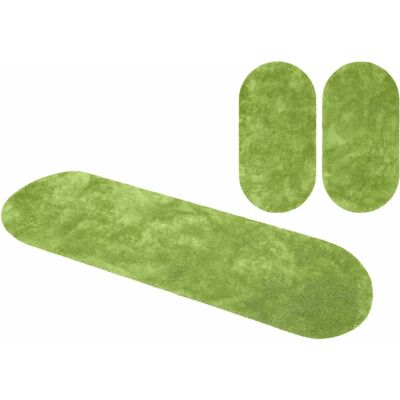 Bruno Banani Dana Teppich - Olivgrün Hochflor 3-teiliges Set Bruno Banani Dana Teppich - Olivgrün Hochflor 3-teiliges Set