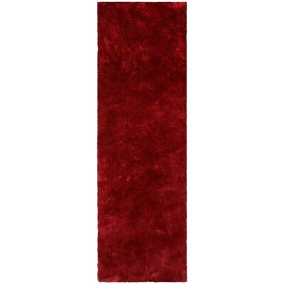 Bruno Banani Dana Teppich - rot, 80x250 cm, 30mm Hochflor, weich Bruno Banani Dana Teppich - rot, 80x250 cm, 30mm Hochflor, weich