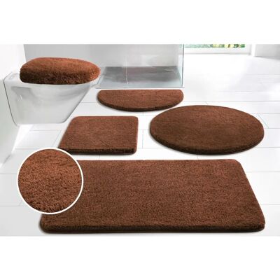 MY HOME Merida Badematte - Rutschhemmend, 32mm Flor, Braun - Badteppich MY HOME Merida Badematte - Rutschhemmend, 32mm Flor, Braun - Badteppich
