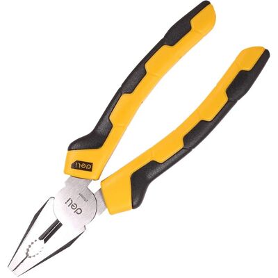 Deli Tools EDL2008 - Alicates combinados - amarillo - Lineman's pliers Deli Tools EDL2008 - Alicates combinados - amarillo - Lineman's pliers
