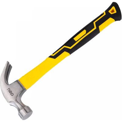 Deli Tools EDL5002 Martelo - Martelo com garra, 0,5kg, Preto, Prata, Amarelo - Martelo Deli Tools EDL5002 Martelo - Martelo com garra, 0,5kg, Preto, Prata, Amarelo - Martelo