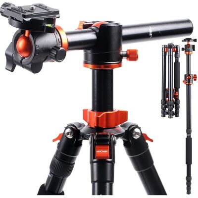 K&F Concept Stativ SA254T2 - 185cm mit Monopod & Arm K&F Concept Stativ SA254T2 - 185cm mit Monopod & Arm
