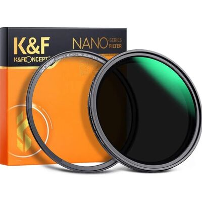 K&F Concept K&F; Concept Filtre ND Variable ND8-128 - Filtre ND variable - Publicité K&F Concept K&F; Concept Filtre ND Variable ND8-128 - Filtre ND variable - Publicité