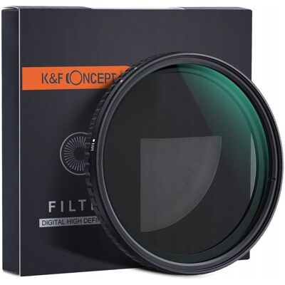Filtre ND variable K&F Concept - 77mm - Revêtement nano - Publicité Filtre ND variable K&F Concept - 77mm - Revêtement nano - Publicité