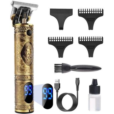 Marque Modèle - Kit de Coupe-épilateur Sans Fil avec Écran LED pour Hommes - Ensemble de Soins - Publicité Marque Modèle - Kit de Coupe-épilateur Sans Fil avec Écran LED pour Hommes - Ensemble de Soins - Publicité
