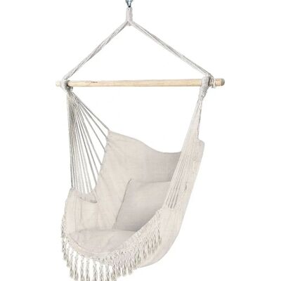 VOUNOT Beige Hammock Chair with Cushions - Garden Product Type VOUNOT Beige Hammock Chair with Cushions - Garden Product Type