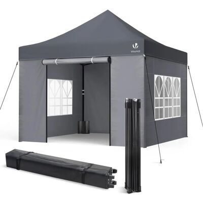 VOUNOT 3x3m Zware Waterdichte Tuinpaviljoen met 4 Zijwanden VOUNOT 3x3m Zware Waterdichte Tuinpaviljoen met 4 Zijwanden