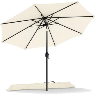 VOUNOT Garden Parasol 2.7m Beige - Outdoor Tilting Umbrella VOUNOT Garden Parasol 2.7m Beige - Outdoor Tilting Umbrella