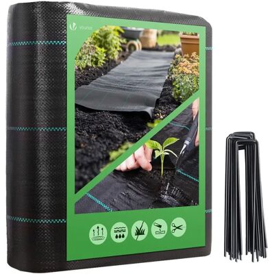 VOUNOT Tessuto antimuffa 2x10m - Nero VOUNOT Tessuto antimuffa 2x10m - Nero