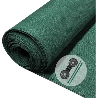 VOUNOT Rete Privacy 1.5m - Rete Ombreggiante HDPE 150g/m², Verde VOUNOT Rete Privacy 1.5m - Rete Ombreggiante HDPE 150g/m², Verde