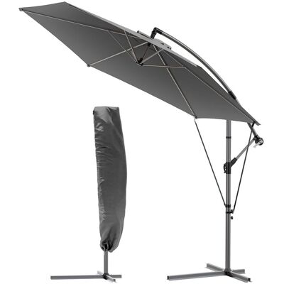 VOUNOT Parasol de 3m - Ajustable & Résistant aux UV - Gris - Publicité VOUNOT Parasol de 3m - Ajustable & Résistant aux UV - Gris - Publicité