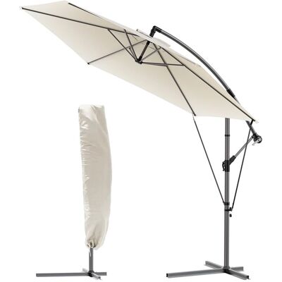 VOUNOT 3m Seitenschirm für Garten - UV50+ Beige VOUNOT 3m Seitenschirm für Garten - UV50+ Beige