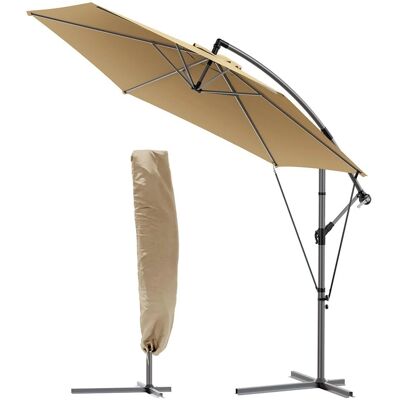 VOUNOT 3m zawieszany parasol ogrodowy - UV-odporny, regulowany, wiatroszczelny VOUNOT 3m zawieszany parasol ogrodowy - UV-odporny, regulowany, wiatroszczelny